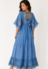 Maxivestido de algodón para mujer - Adiba