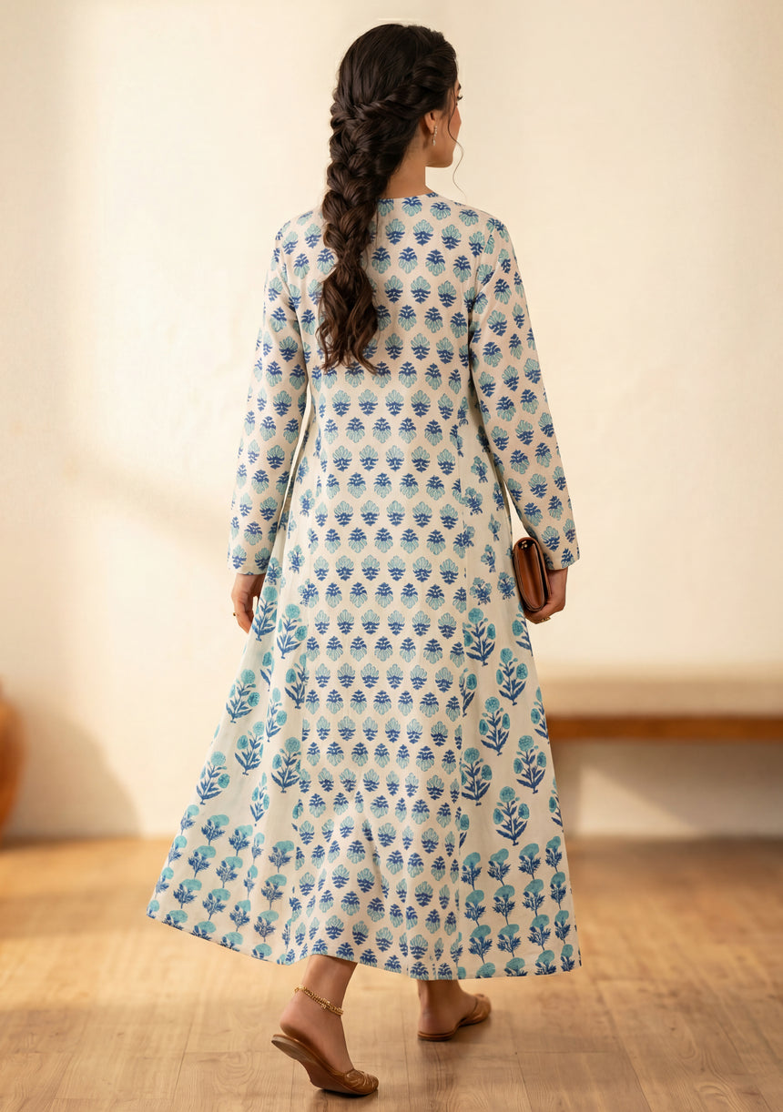 Maxivestido de algodón para mujer - Avira