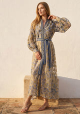 Vestido largo de algodón para mujer - Monifa