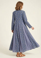 Vestido largo de algodón para mujer - Zoya
