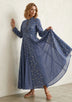 Vestido largo de algodón para mujer - Zoya