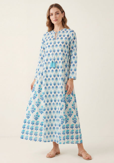 Maxivestido de algodón para mujer - Avira