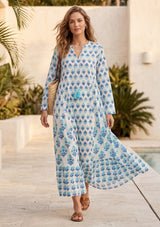 Maxivestido de algodón para mujer - Avira