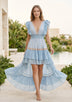 Women's Hand Embroidered Cotton Maxi Dress Sleeveless - Umida