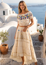 Women's Cotton Skirt Blouse  - Sama