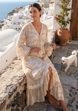Luxury Hand Embroidered Maxi Dress by ibBan - Livia Maxi Dress