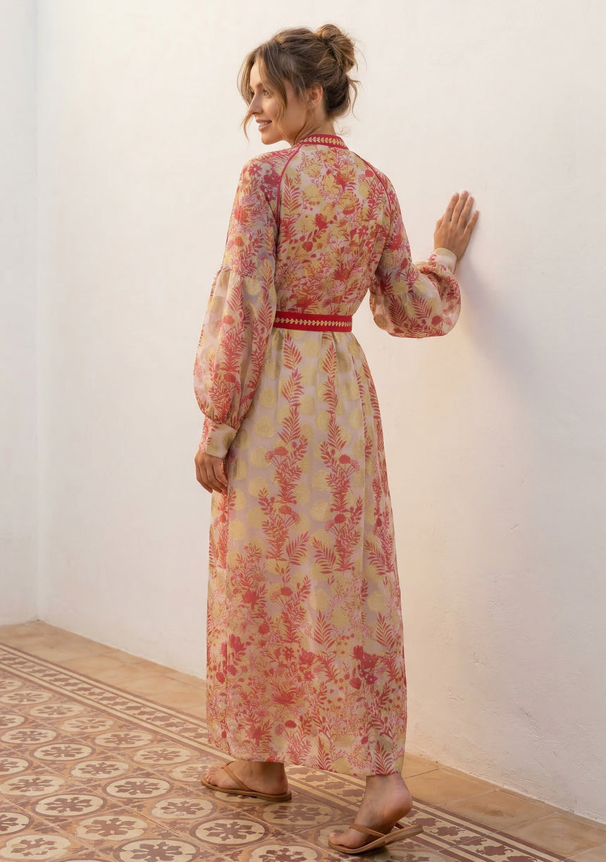 Vestido largo de algodón para mujer - Monifa