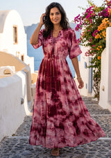 Robe longue en coton pour femme - Naysha