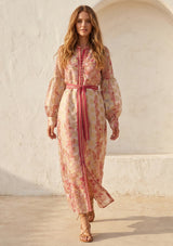 Vestido largo de algodón para mujer - Monifa