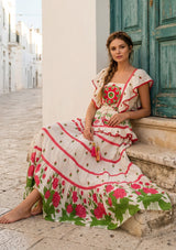 ibBan Hand Embroidered Cotton Maxi Dress-Akira Long Dress
