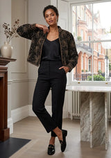 ibBan Luxury Heavy Hand Embroidered Winter Jacket | Women's Designer Statement Jacket - Idli