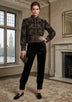 ibBan Luxury Heavy Hand Embroidered Winter Jacket | Women's Designer Statement Jacket - Idli