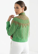 Chaqueta de lona artesanal para mujer - Collar