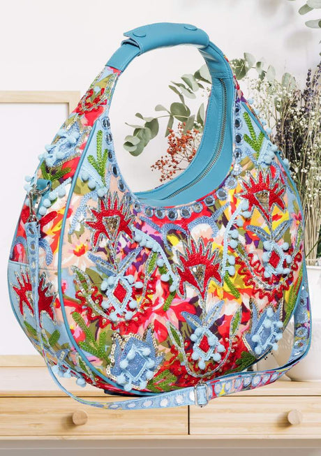 Bolso tote de mujer ibBan Asia | Lona | Bordado a mano | Talla única
