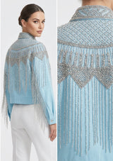 Chaqueta de lona artesanal para mujer - Collar
