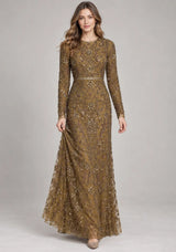 ibBan Women’s Party Long Dress with Hand Embroider -Zubania