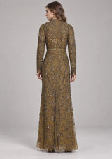 ibBan Women’s Party Long Dress with Hand Embroider -Zubania