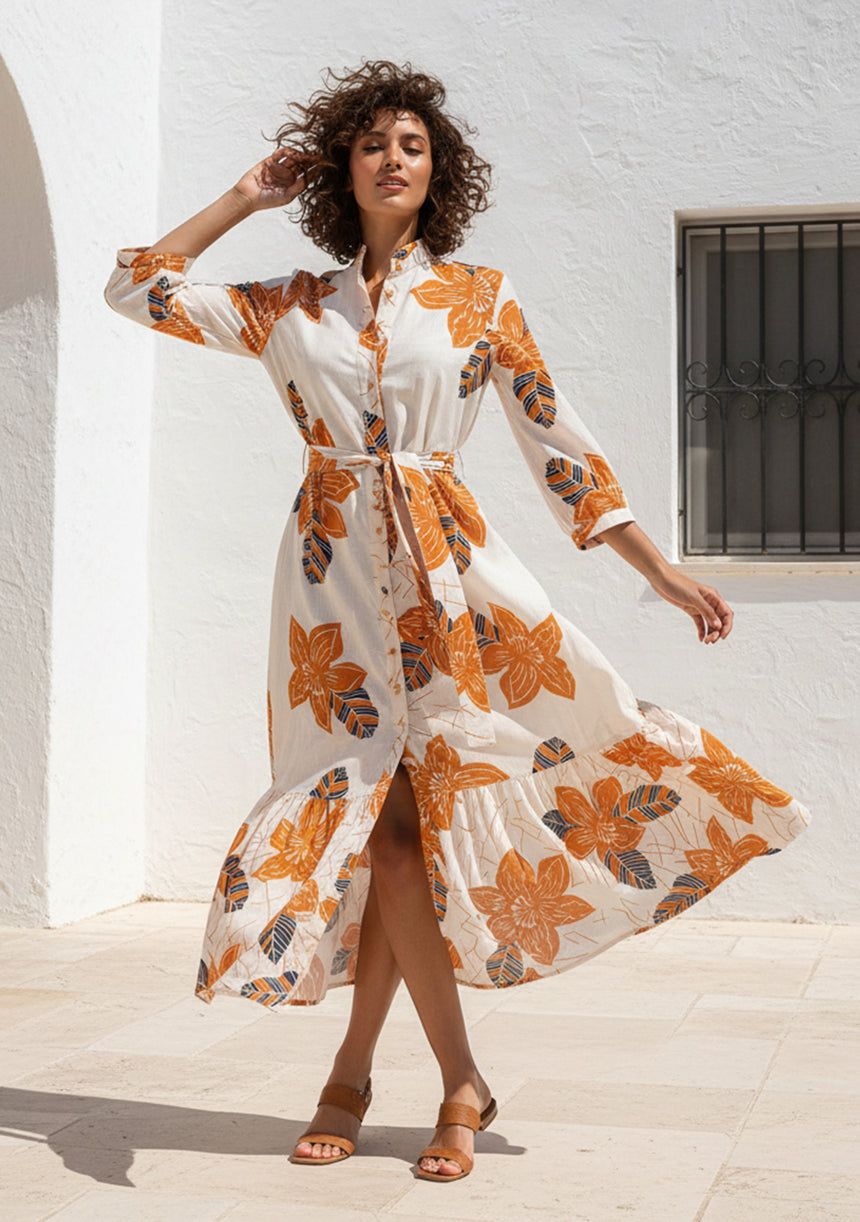 Maxivestido de algodón para mujer - Alma