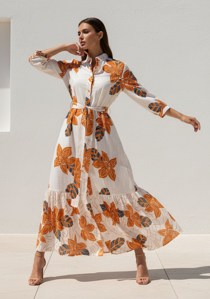 Maxivestido de algodón para mujer - Alma