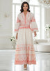 ibBan Cotton Long Tunic Dress with Hand Embroidery - Meerab Long Tunic