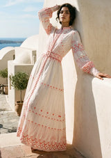 ibBan Cotton Long Dress with Hand Embroidery | Women's - Meerab Long Dress