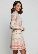 ibBan Cotton Short Dress with Hand Embroidery - Meerab Short Dress