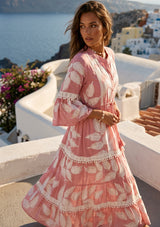 ibBan Hand Embroidered Long Tunic Dress - Livia Long Tunic