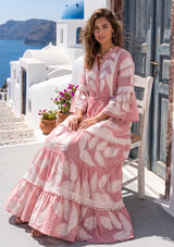 ibBan Hand Embroidered Long Tunic Dress - Livia Long Tunic