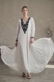 Vestido largo de algodón para mujer - Leefa