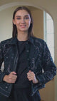 ibBan Women's Jacket Nuria | Georgette | Artisan | S/M to L/XL