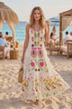 Women's Cotton Maxi Dress Square Neck - Zewena
