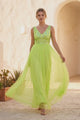 Women's Georgette Maxi Dress - Bridal