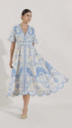 Vestido largo de algodón para mujer - Rifat