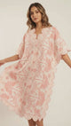 Vestido caftán de algodón para mujer - Rifat