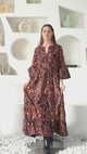ibBan Cotton Schiffli Embroidered Long Tunic Dress - Brsa