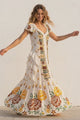 ibBan Hand Embroidered Floral Cotton Maxi Dress -Saira Maxi Dress