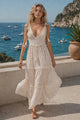 Vestido largo de algodón sin mangas para mujer - Anika