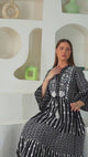 ibBan cotton schiffli fabric Long Tunic Dress for Women -Safiya