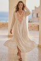 Vestido largo de algodón para mujer - Leefa