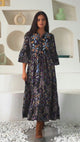 ibBan Cotton Schiffli Embroidered Long Tunic Dress - Brsa