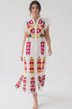 Vestido largo de algodón para mujer - Zaara
