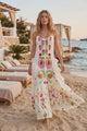 Women's Cotton Maxi Dress Square Neck - Zewena