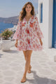 Women's Cotton Mini Dress V-Neck - Kiran