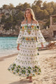 Women's Cotton Maxi Dress Bardot - Sharbi