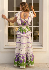 ibBan Hand Embroidered Cotton Maxi Dress-Akira Long Dress