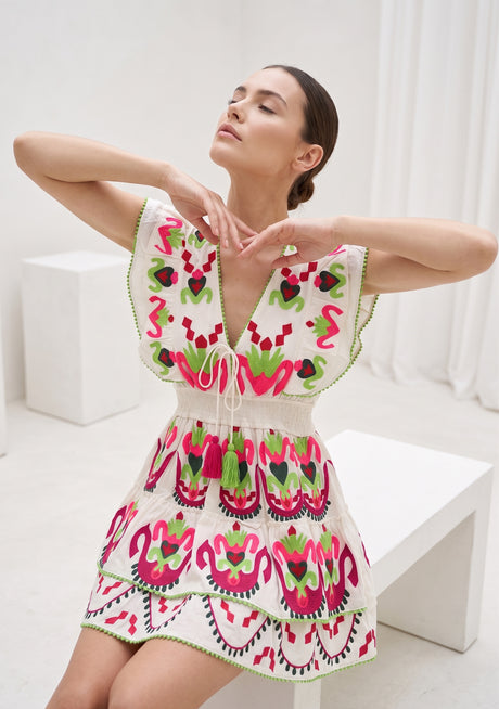 Minivestido de algodón para mujer - Sara