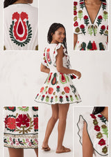 Minivestido de algodón para mujer - Sara