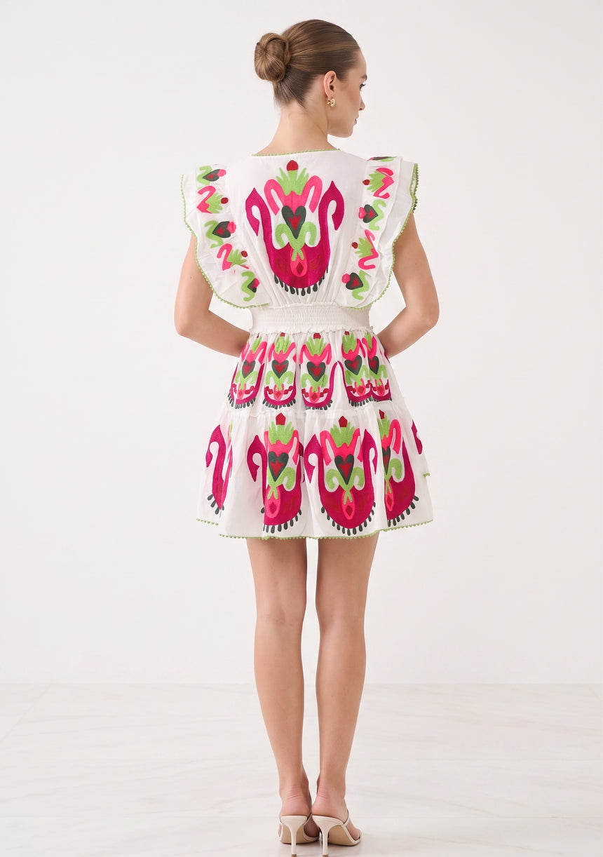 Minivestido de algodón para mujer - Sara