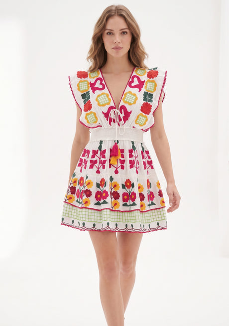 Minivestido de algodón para mujer - Sara