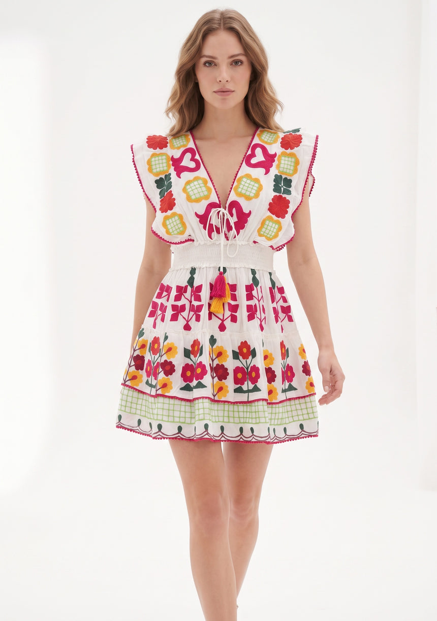 Minivestido de algodón para mujer - Sara
